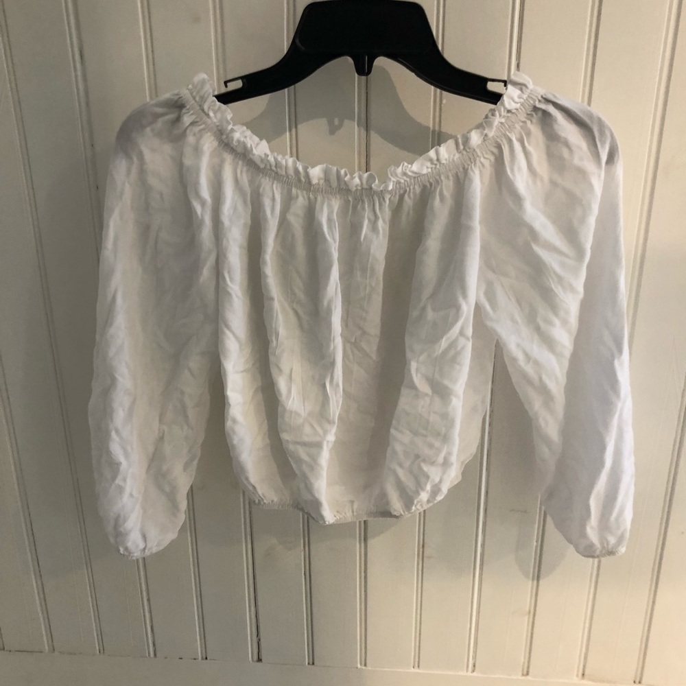 white off the shoulder top